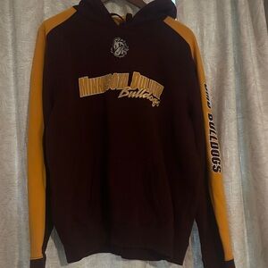 Minnesota Duluth Bulldogs Maroon and Gold Hoodie Sz xl
